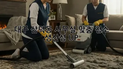대구 삼덕동 사무실 맞춤 청소✨ 생산성 UP!