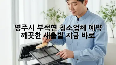 영주시 부석면 청소업체 예약: 깨끗한 새출발, 지금 바로!